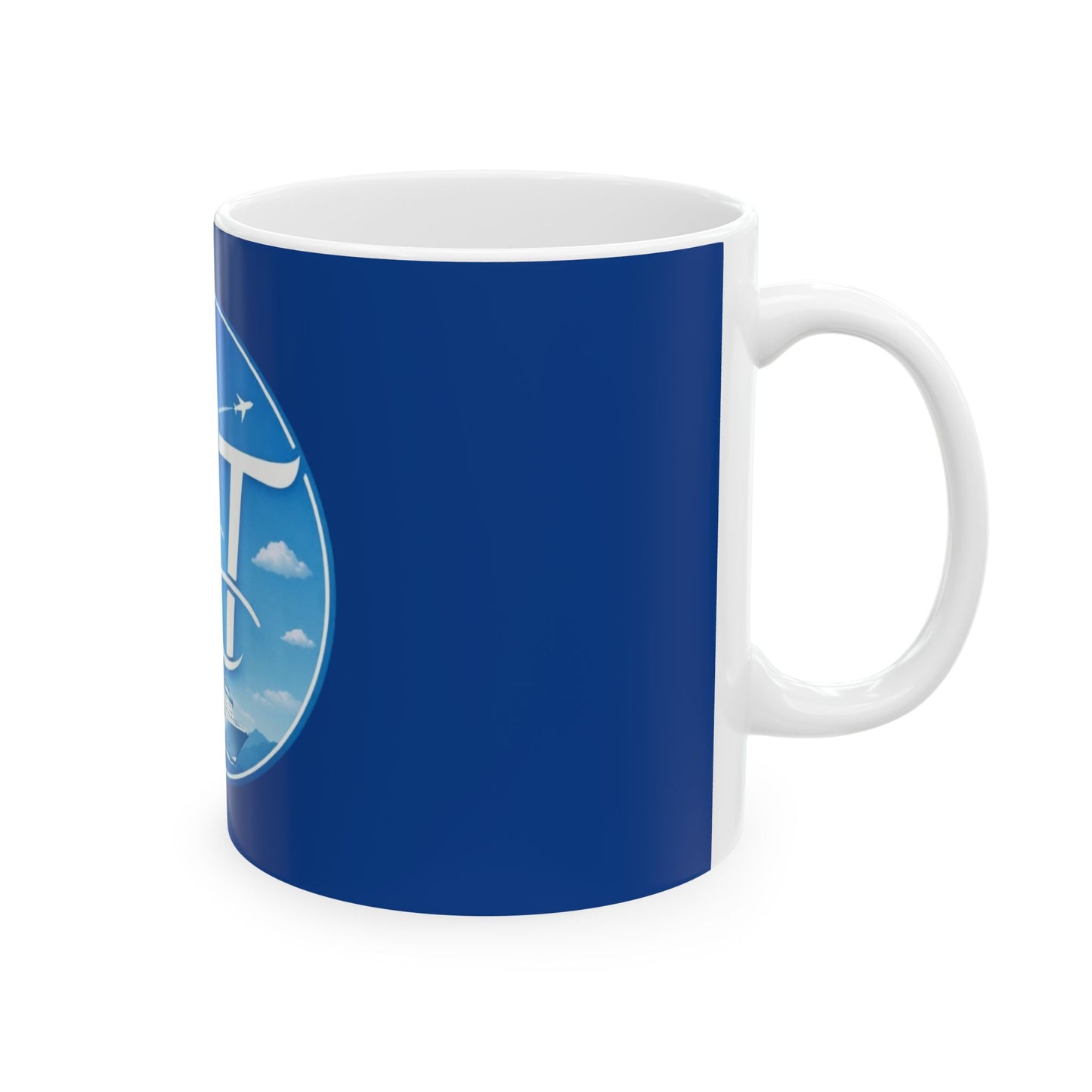 RT Coastal Logo Ceramic Mug — 11oz/15oz Coffee Cup